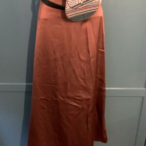 French Connection Satin Midi Skirt